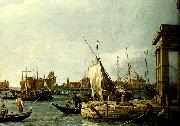 vy fran tullhuskajen i venedig Canaletto